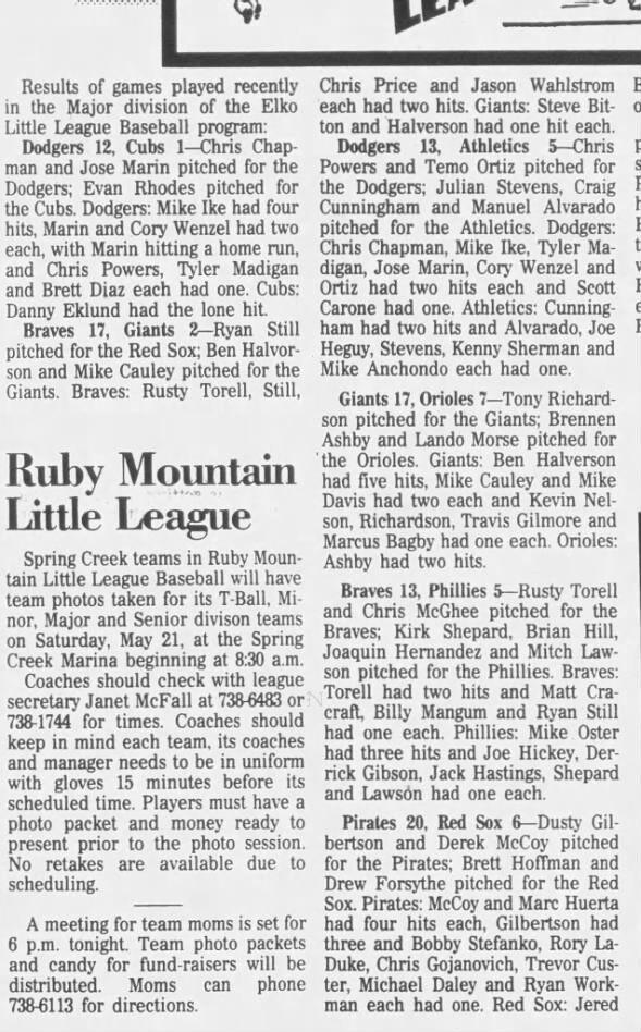 Clipping from Elko Daily Free Press